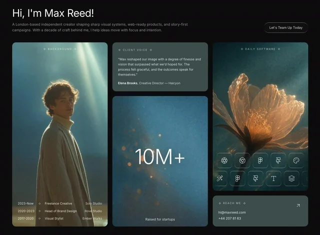 Max Reed Portfolio预览